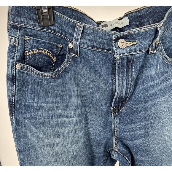 Women's Levi's 505 Straight Leg Denim Jeans Medium Wash Size 10S 30x30 - Picture 2 of 9
